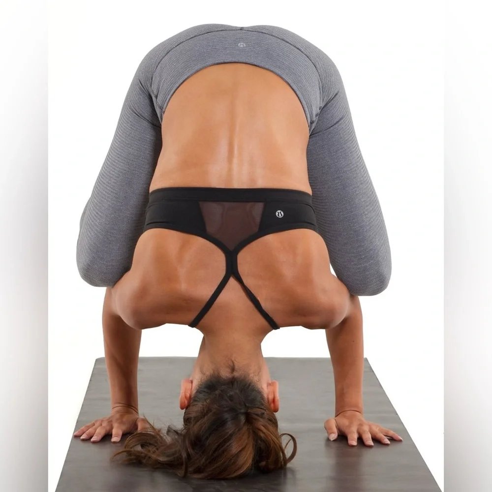 Lululemon Wunder Under Crop Reversible Tights in Grey, size 4 - Picture 3 of 12